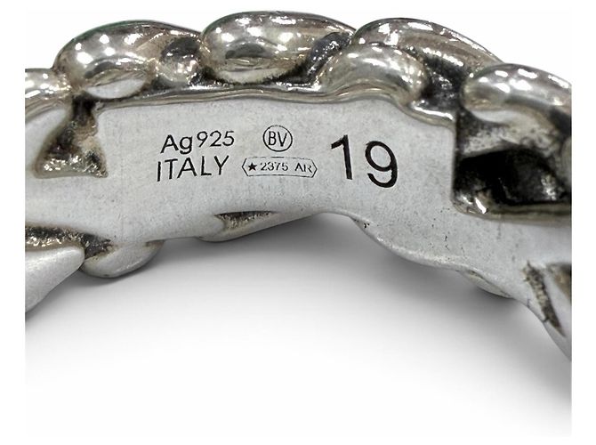 Bottega Veneta Silver Band Ring Silvery - view 6