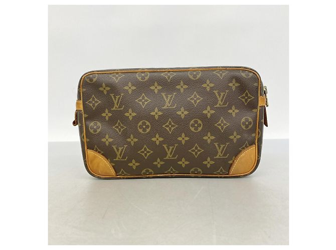 Borsa a pochette Louis Vuitton Monogram Compiegne 28 Marrone - vista 10