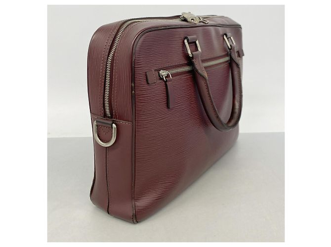 Sacoche Louis Vuitton en cuir Epi Bordeaux - vue 2