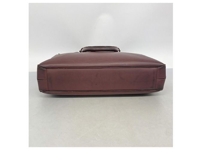 Sacoche Louis Vuitton en cuir Epi Bordeaux - vue 3