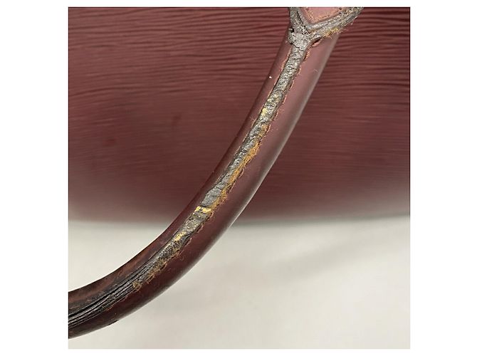 Sacoche Louis Vuitton en cuir Epi Bordeaux - vue 6