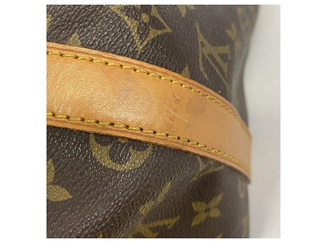 Bolsa Louis Vuitton Boston Monogram Keepall 50 Marrom - vista 10