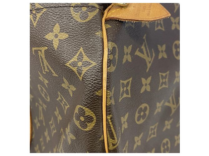 Bolsa Louis Vuitton Boston Monogram Keepall 50 Marrom - vista 11