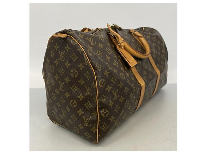 Bolsa Louis Vuitton Boston Monogram Keepall 50 Marrom - vista 2