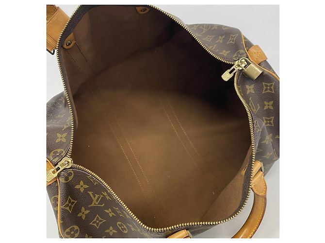Bolsa Louis Vuitton Boston Monogram Keepall 50 Marrom - vista 4