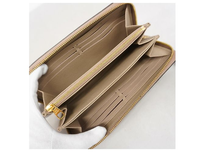 Cartera Zippy Louis Vuitton Monogram Empreinte Gris - vista 3