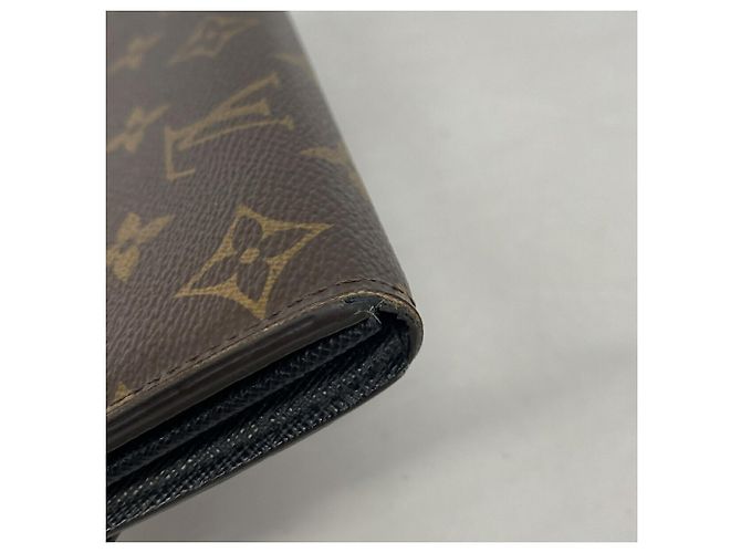 Louis Vuitton Monogram Giant Reverse Portefeuille Sarah Long Wallet Castaño - vista 9