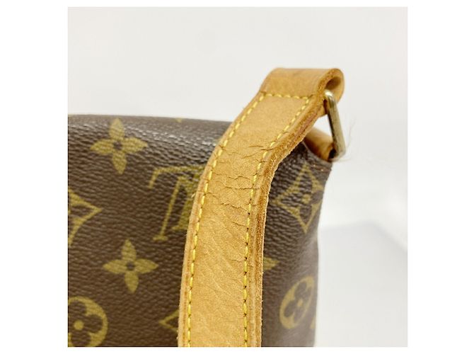 Borsa a tracolla Louis Vuitton Monogram Musette Marrone - vista 7