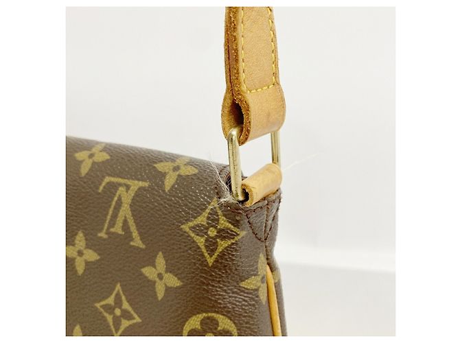 Borsa a tracolla Louis Vuitton Monogram Musette Marrone - vista 9