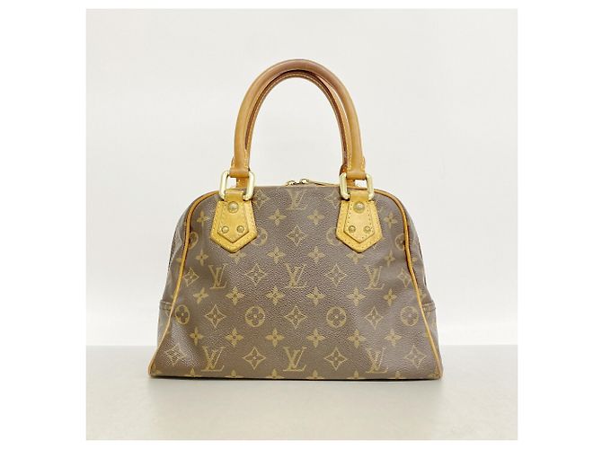 Louis Vuitton Monogram Manhattan PM Handtasche Braun - Ansicht 14
