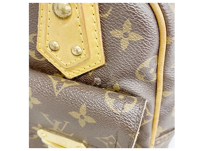 Louis Vuitton Monogram Manhattan PM Handtasche Braun - Ansicht 7