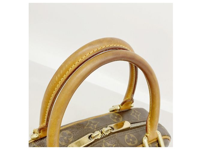 Louis Vuitton Monogram Manhattan PM Handtasche Braun - Ansicht 9
