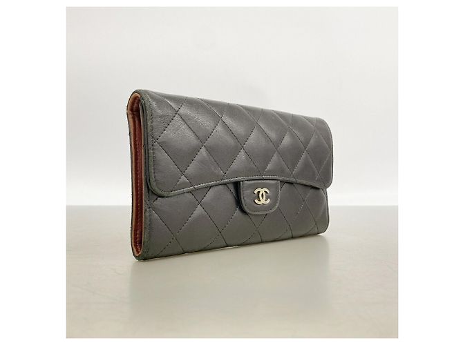 Cartera larga tri-fold Chanel negra Negro - vista 2