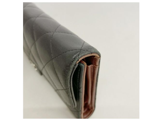 Cartera larga tri-fold Chanel negra Negro - vista 6