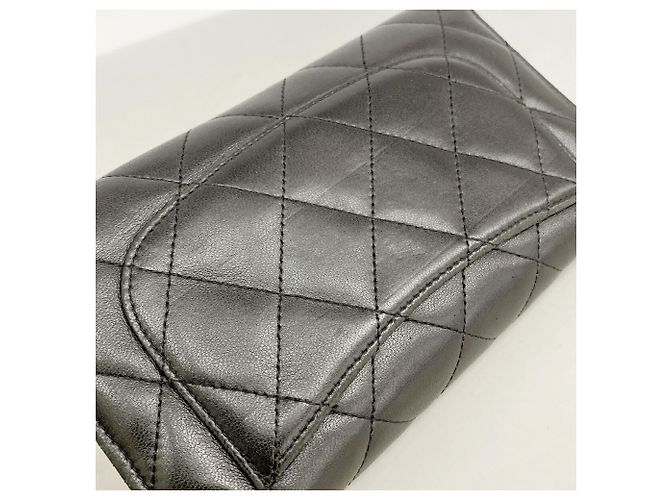 Cartera larga tri-fold Chanel negra Negro - vista 7