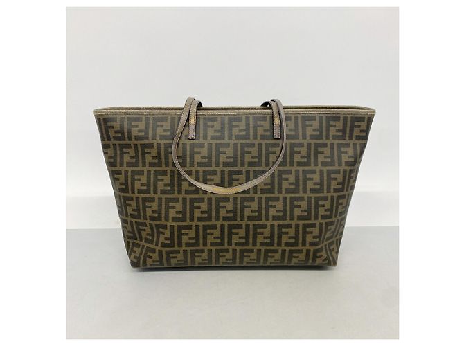 Fendi Zucca Tote Bag Braun PVC - Ansicht 10