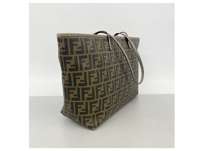 Fendi Zucca Tote Bag Braun PVC - Ansicht 2