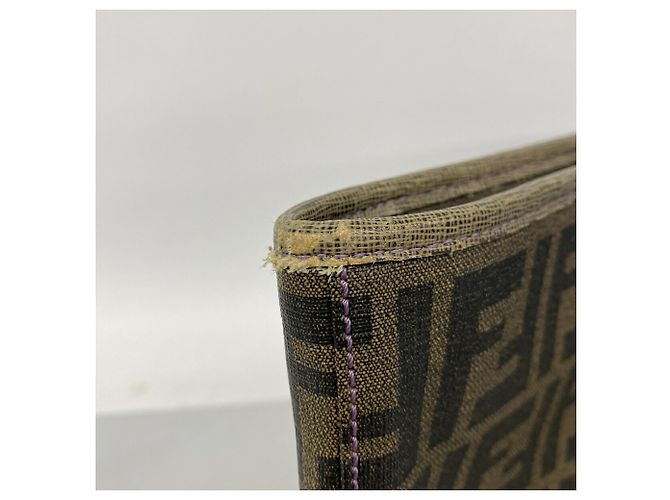 Fendi Zucca Tote Bag Braun PVC - Ansicht 6