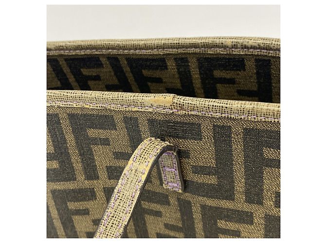 Fendi Zucca Tote Bag Braun PVC - Ansicht 9