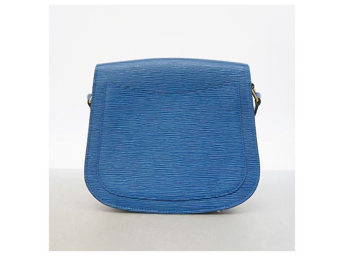 Bolso de hombro Louis Vuitton Epi Saint Cloud Azul - vista 11