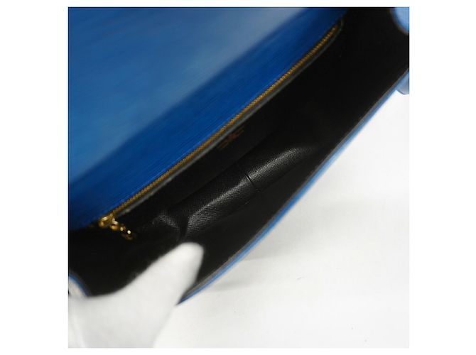 Bolso de hombro Louis Vuitton Epi Saint Cloud Azul - vista 4