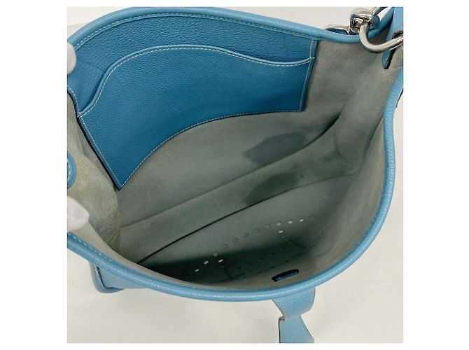 Hermès Bolsa de Ombro Hermes Evelyne 1PM Azul - vista 4