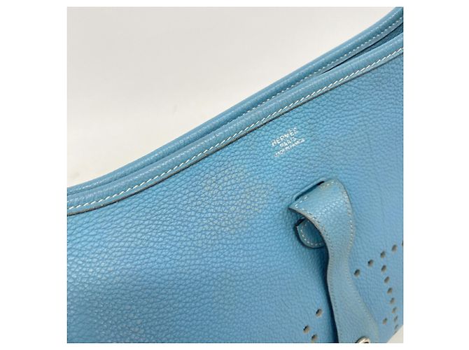 Hermès Bolsa de Ombro Hermes Evelyne 1PM Azul - vista 8