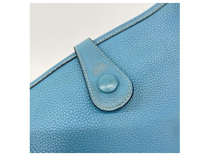 Hermès Bolsa de Ombro Hermes Evelyne 1PM Azul - vista 9