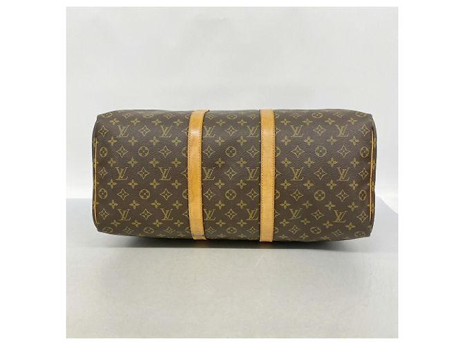 Bolso Louis Vuitton Boston Monogram Keepall 50 Castaño - vista 3