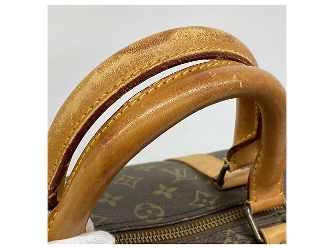 Bolso Louis Vuitton Boston Monogram Keepall 50 Castaño - vista 9