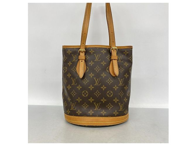 Louis Vuitton Monogram Bucket PM Tote Bag Braun - Ansicht 10