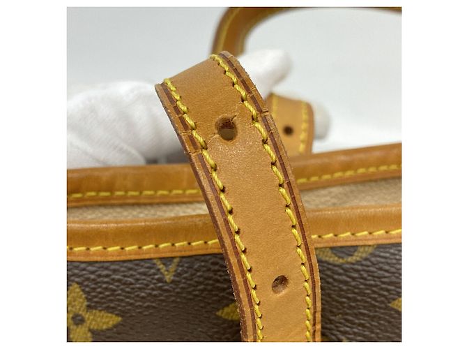 Louis Vuitton Monogram Bucket PM Tote Bag Braun - Ansicht 6