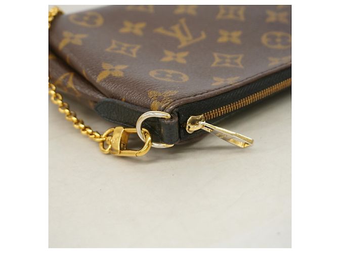 Borsa a pochette Louis Vuitton Monogram Pallas Marrone - vista 8