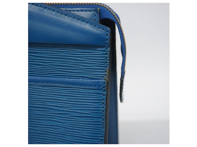 Borsa a mano Louis Vuitton Epi Riviera Blu - vista 10