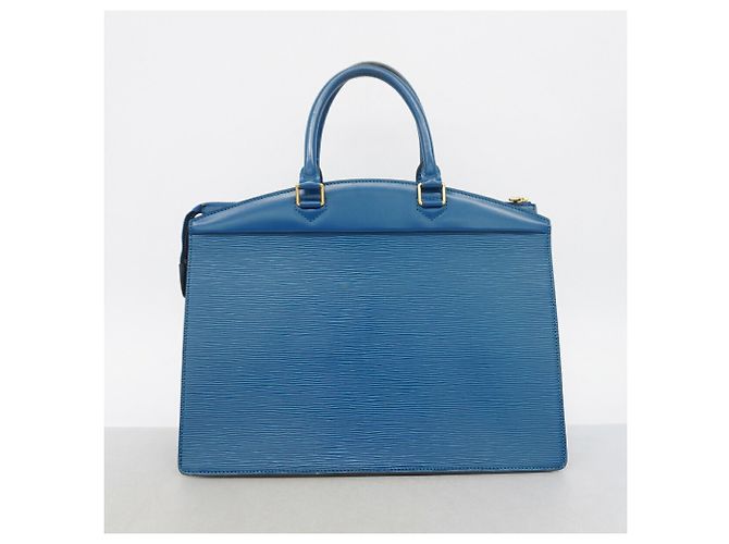 Borsa a mano Louis Vuitton Epi Riviera Blu - vista 13