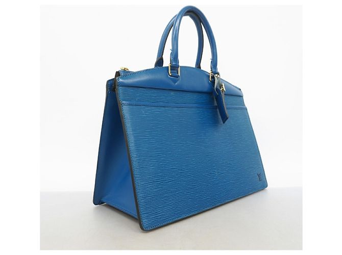 Borsa a mano Louis Vuitton Epi Riviera Blu - vista 2