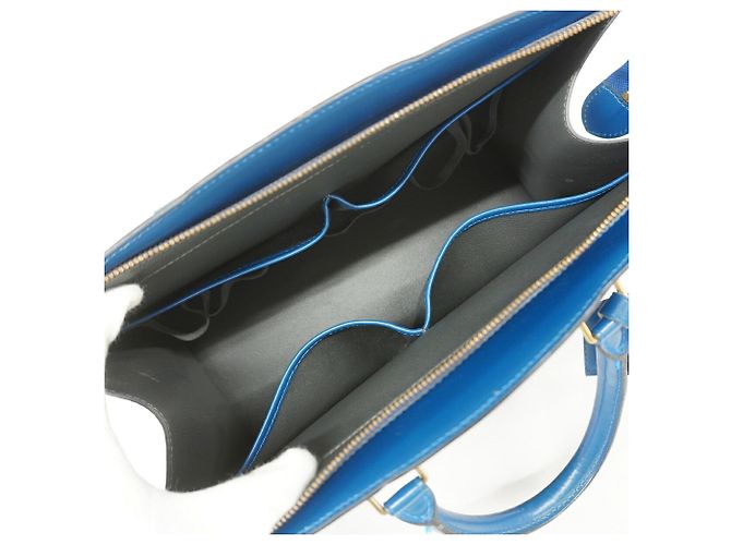 Borsa a mano Louis Vuitton Epi Riviera Blu - vista 4
