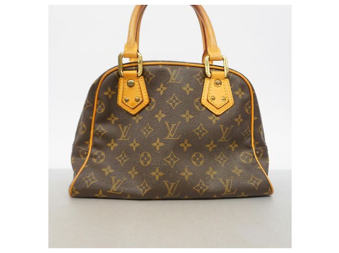 Sac à main Louis Vuitton Monogram Manhattan PM Marron - vue 10