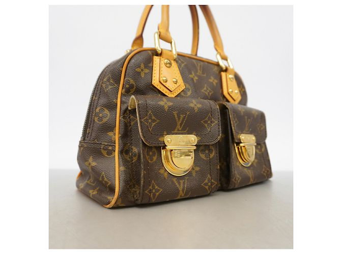 Sac à main Louis Vuitton Monogram Manhattan PM Marron - vue 2