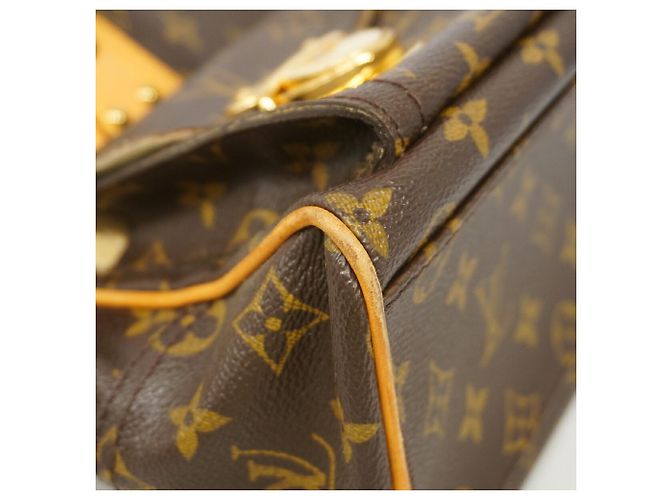 Sac à main Louis Vuitton Monogram Manhattan PM Marron - vue 6
