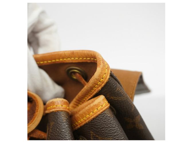 Mochila Louis Vuitton Monogram Montsouris MM Castaño - vista 7