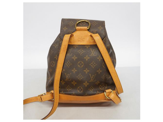 Mochila Louis Vuitton Monogram Montsouris MM Castaño - vista 9