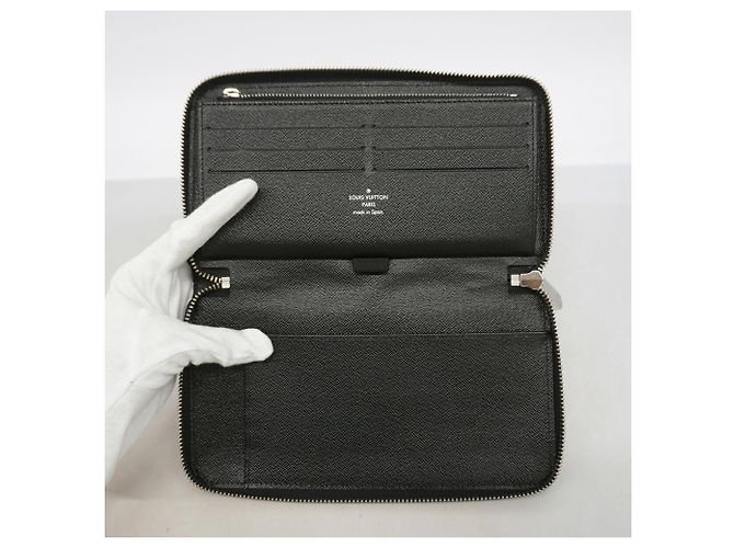 Portafoglio lungo Louis Vuitton Epi Zippy Organizer in Noir Nero - vista 3