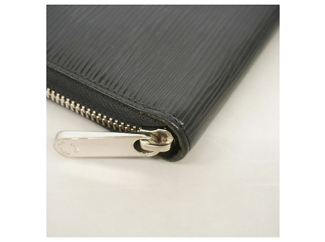 Portafoglio lungo Louis Vuitton Epi Zippy Organizer in Noir Nero - vista 5
