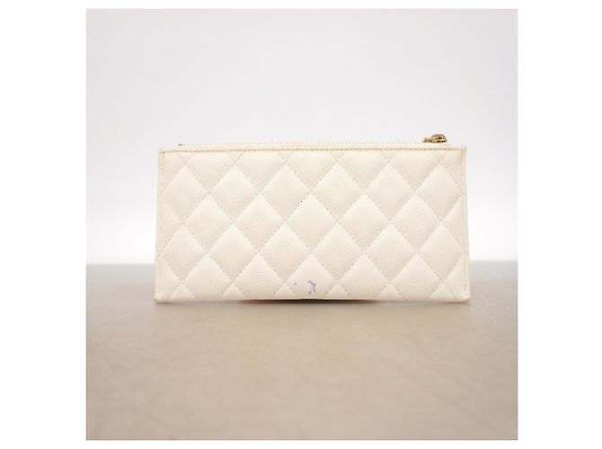 Portafoglio lungo Chanel Matelassé Bianco - vista 7
