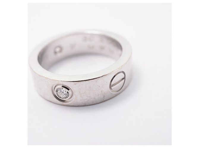 Cartier Love Ring in 18K Weißgold mit Diamant - Ansicht 10