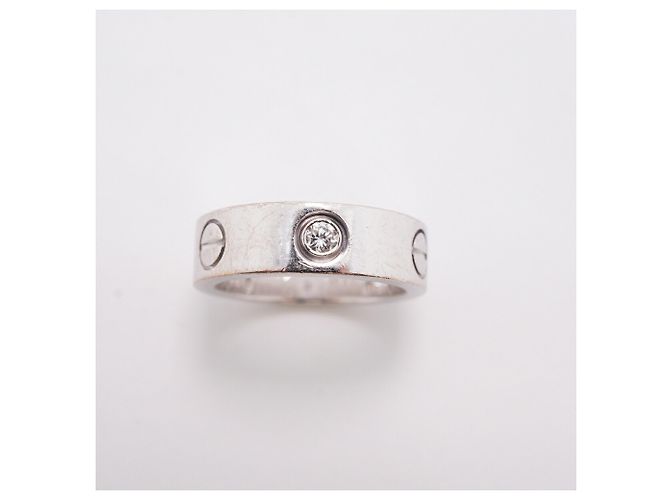 Cartier Love Ring in 18K Weißgold mit Diamant - Ansicht 2