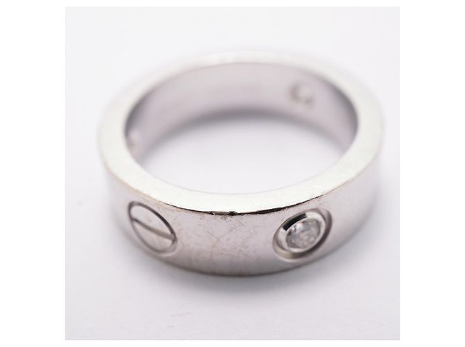 Cartier Love Ring in 18K Weißgold mit Diamant - Ansicht 9