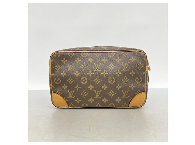 Borsa a pochette Louis Vuitton Monogram Compiegne 28 Marrone - vista 9