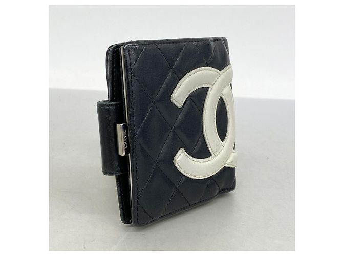Chanel Cambon Lammleder Portemonnaie Schwarz - Ansicht 2